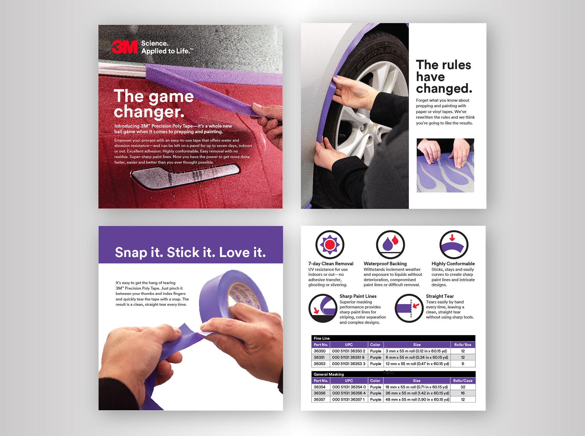 print brand campaign for precision poly tape