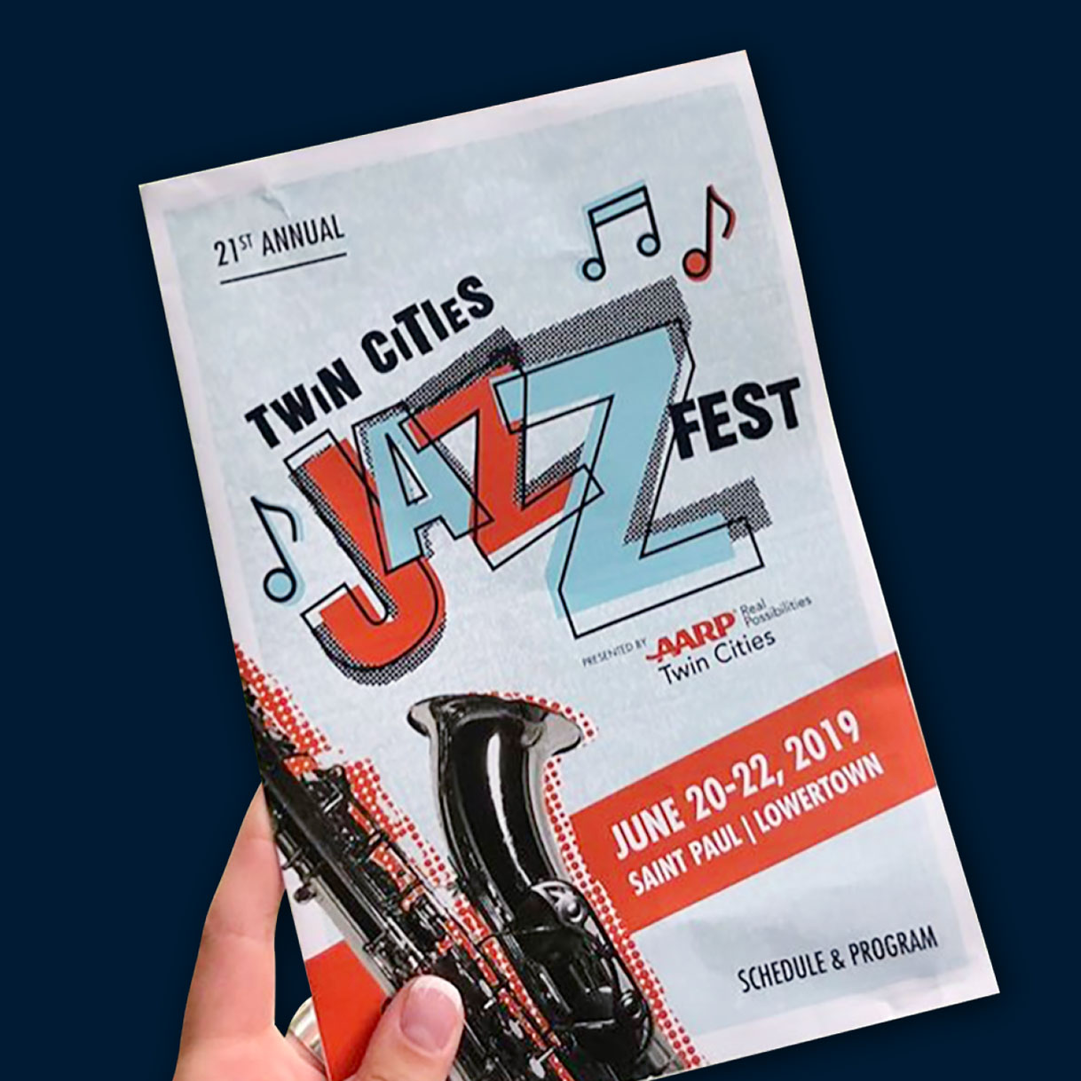 printed flyer of Twin Cities Jazz Fest