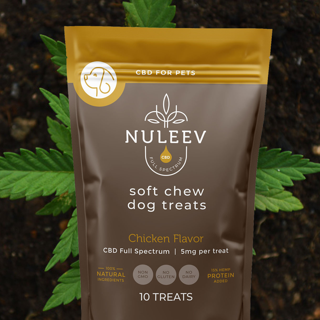 resealable pouch packaging design for dog treats
