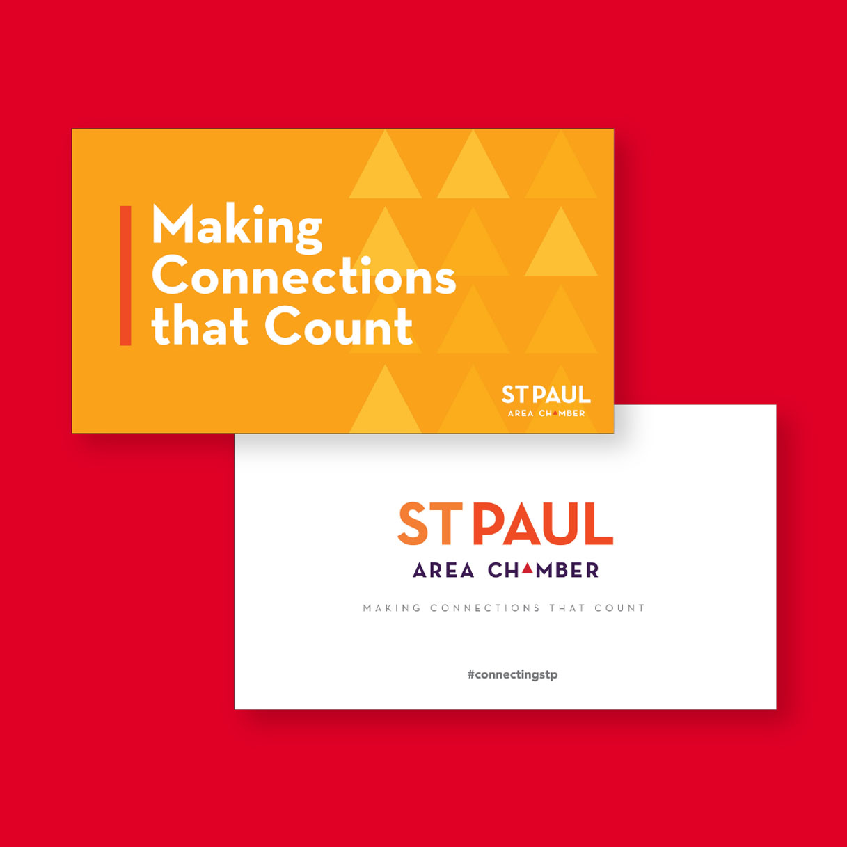 business cards Saint Paul Chamber making connections count