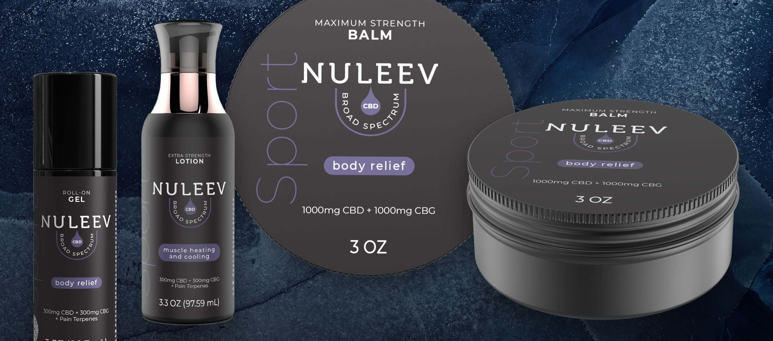 cosmetic packaging design examples for spray, creams, and balms