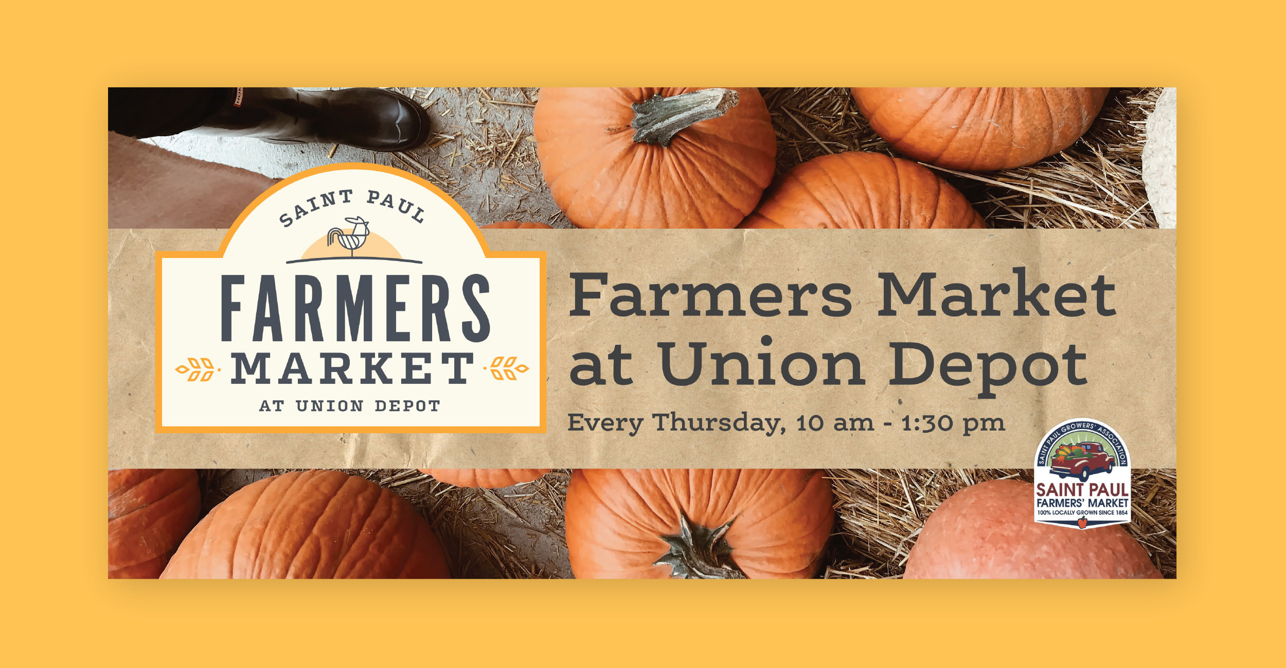 Autumn Farmers market campaign at Union Depot