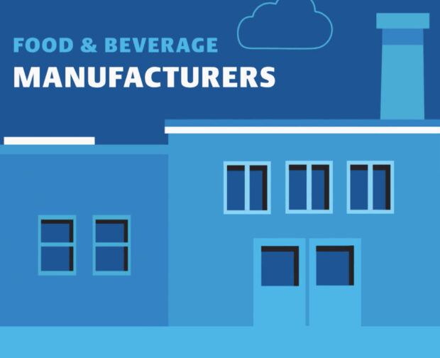 line drawing illustration of food and beverage manufacturer cover for video