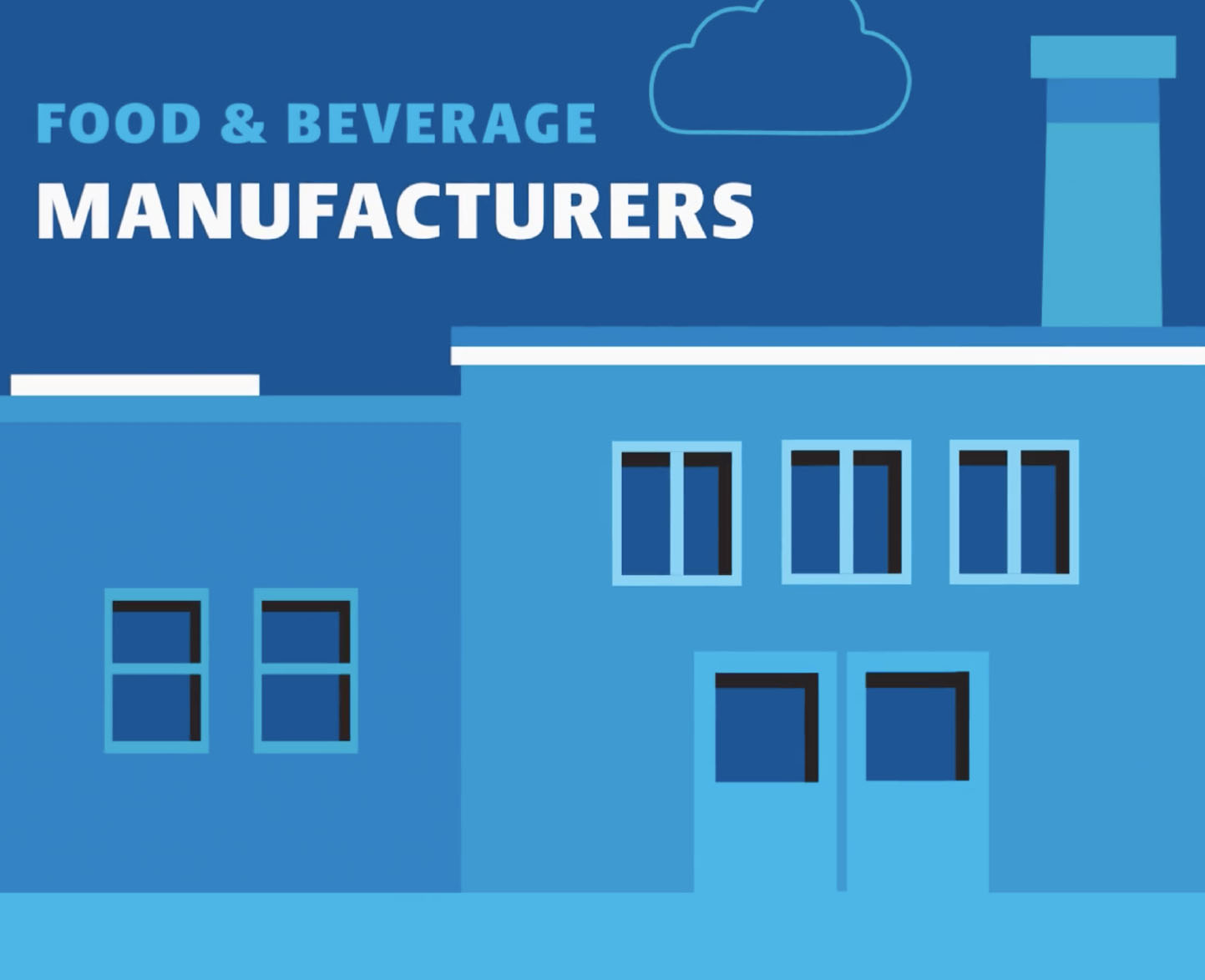 line drawing illustration of food and beverage manufacturer cover for video