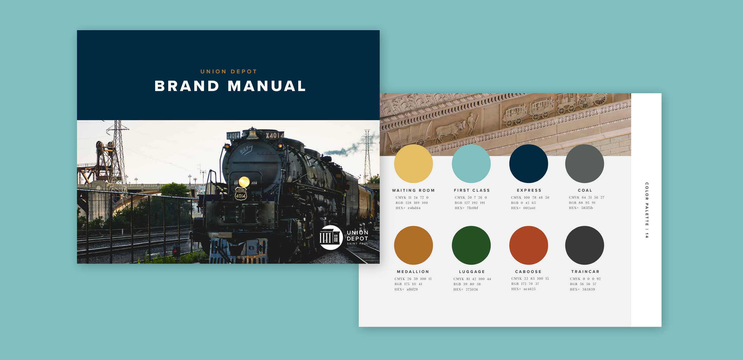 professionally designed brand manual for Union Depot