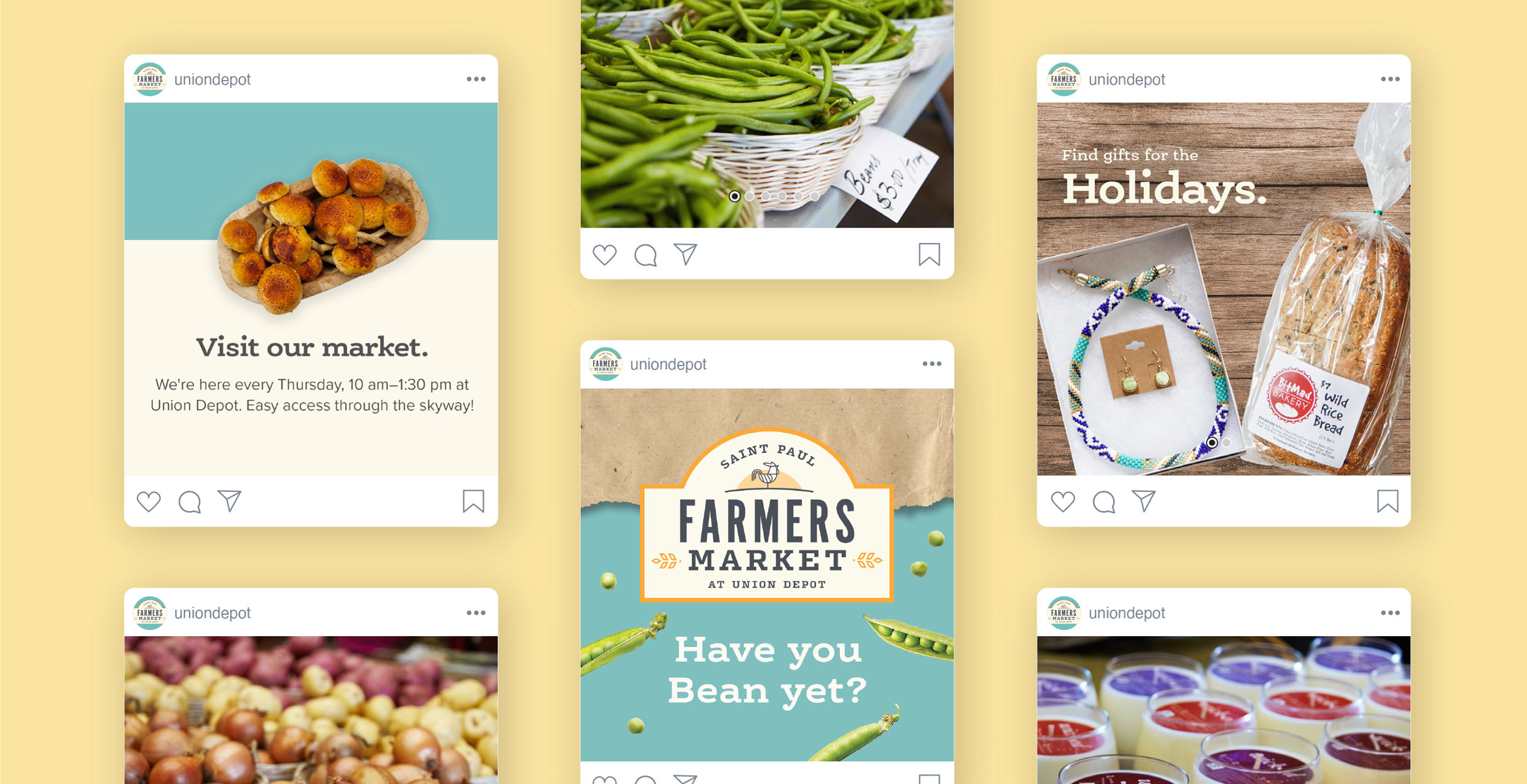 collection of digital examples of social media campaigns - have you Bean yet?