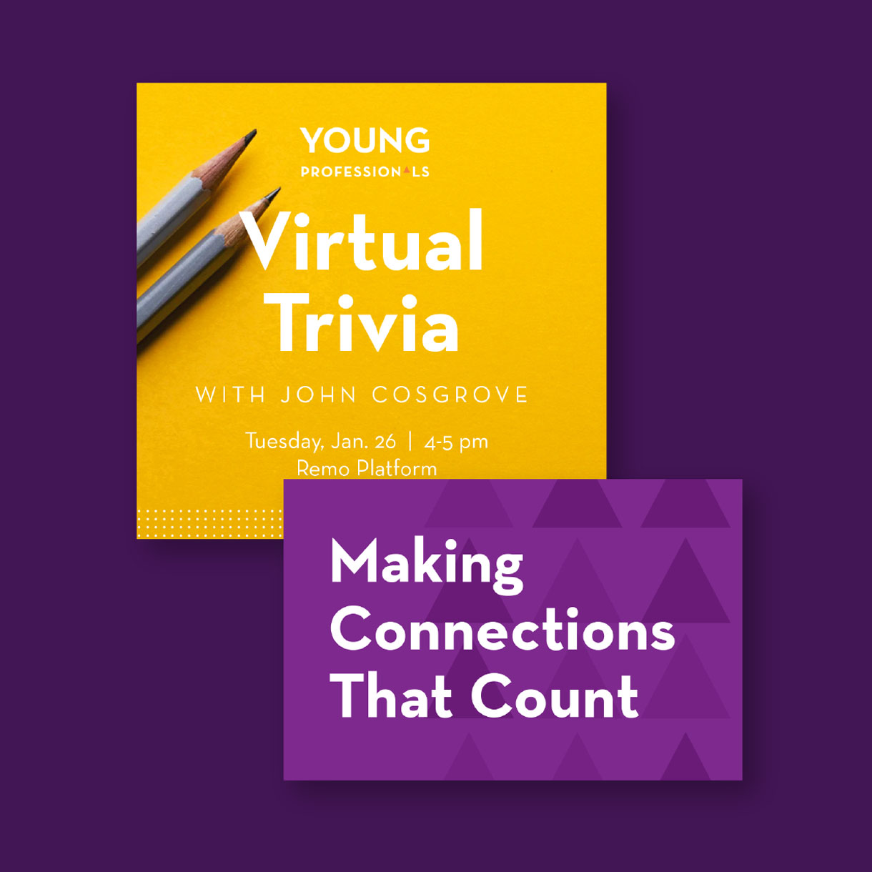 digital or print examples of event flyer cards