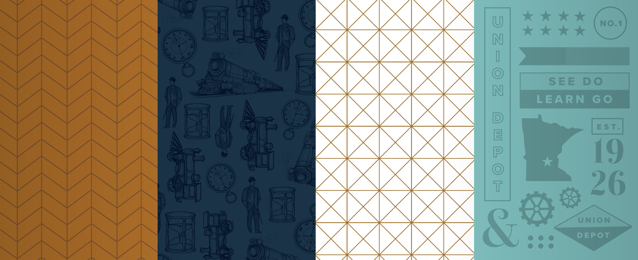 pattern and design examples for branding style guide