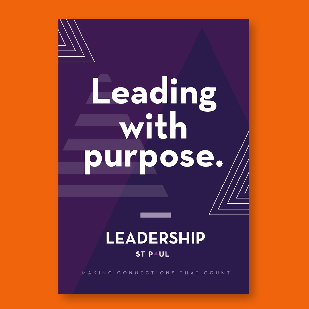 Leading with Purpose flyer card for Saint Paul chamber