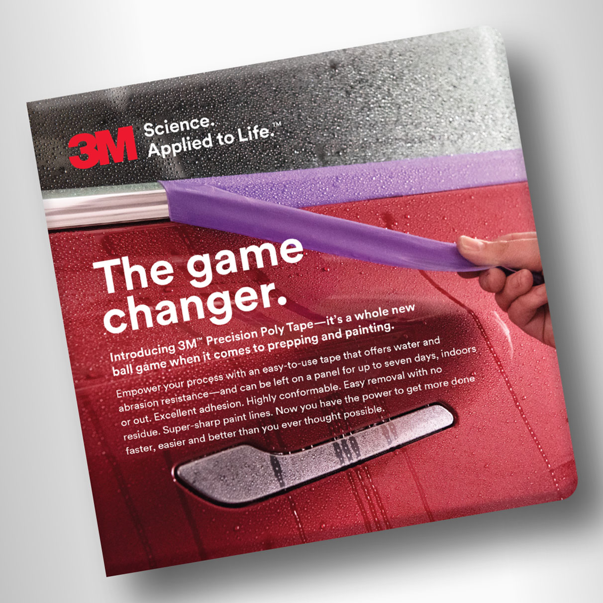 print ad campaign for precision poly tape