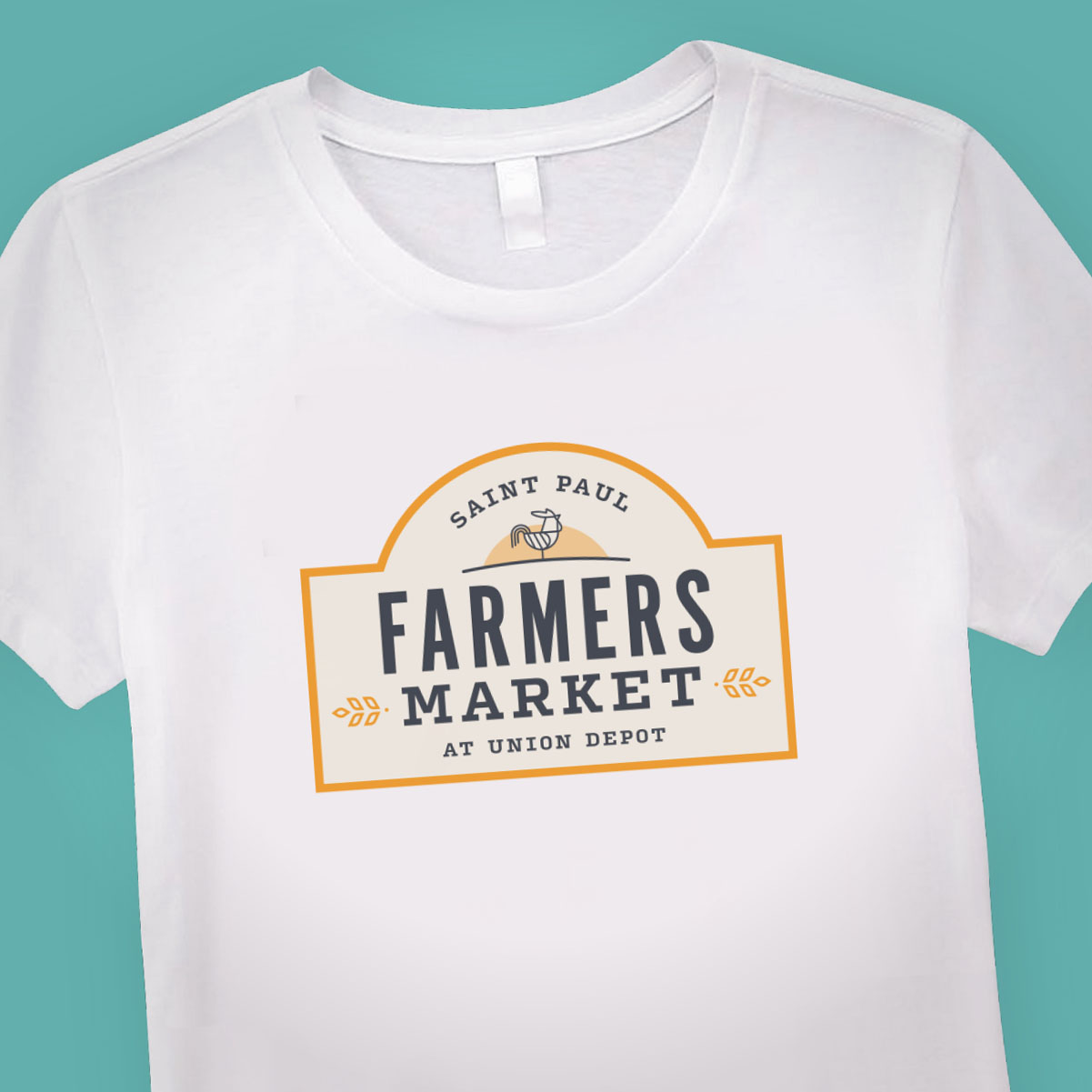 Tee shirt design Saint Paul MN farmers market at Union Depot