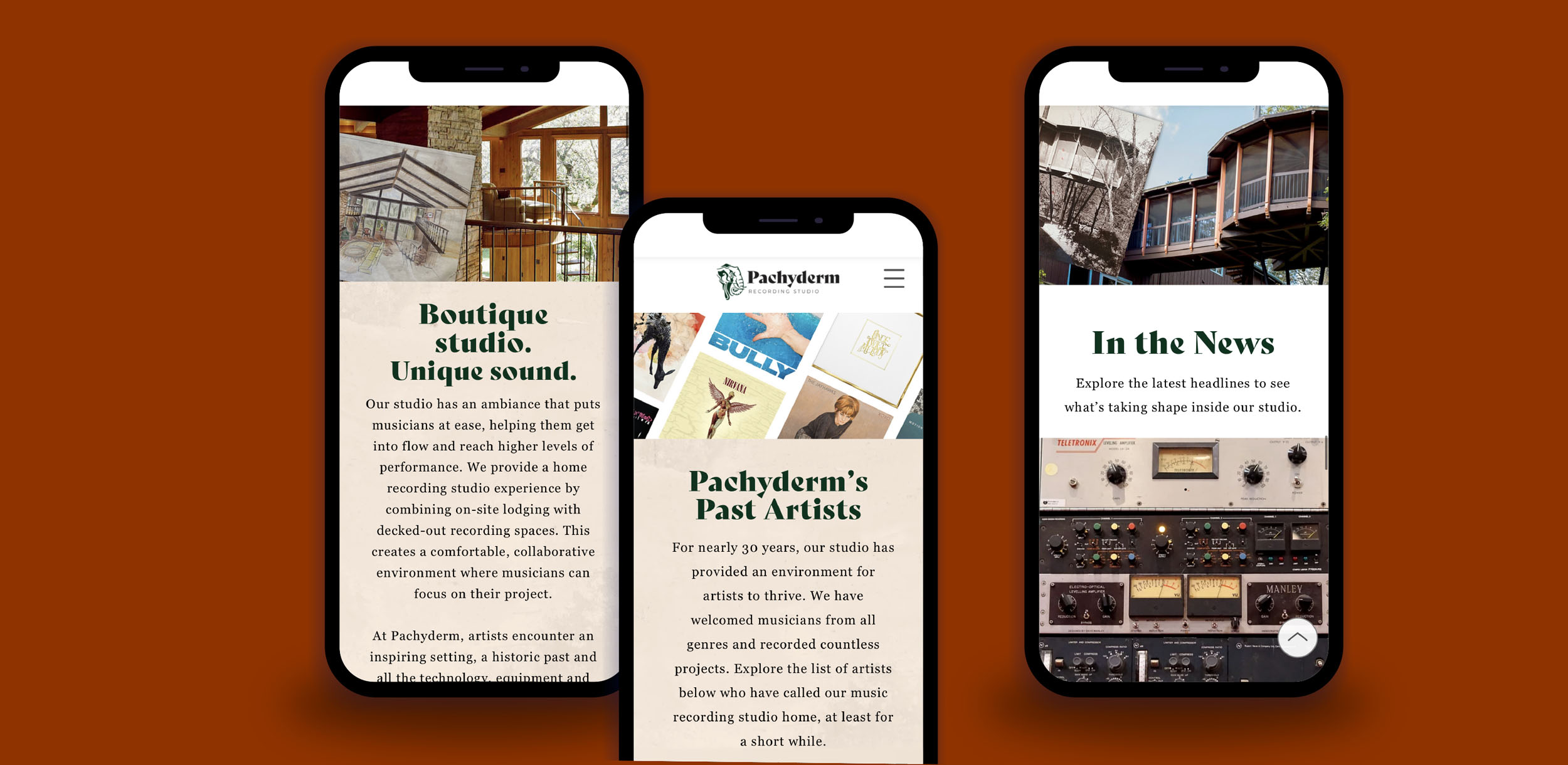 collection of phone app screens demonstrating agency design capabilities