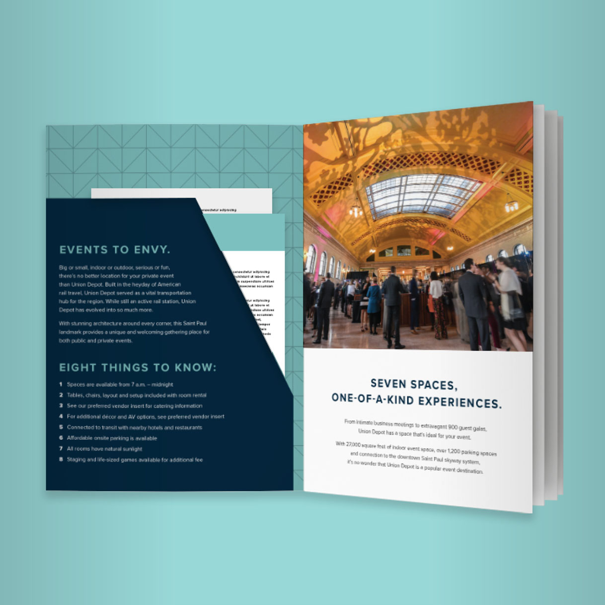 folder design for event materials