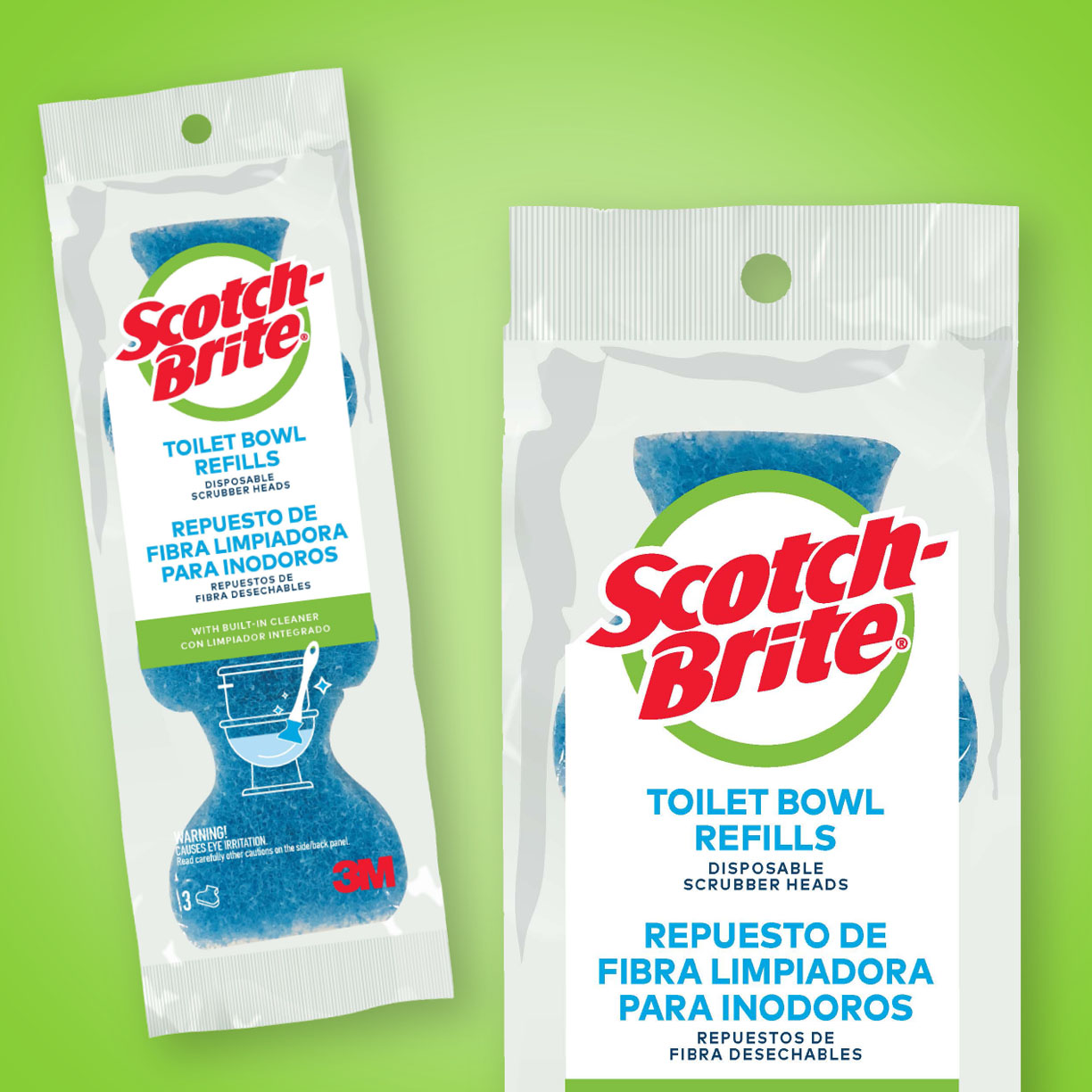 packaging design for toilet bowl cleaning refills