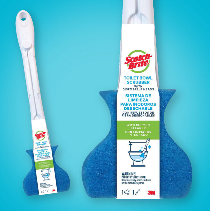 packaging for 3M toilet bowl scrubber