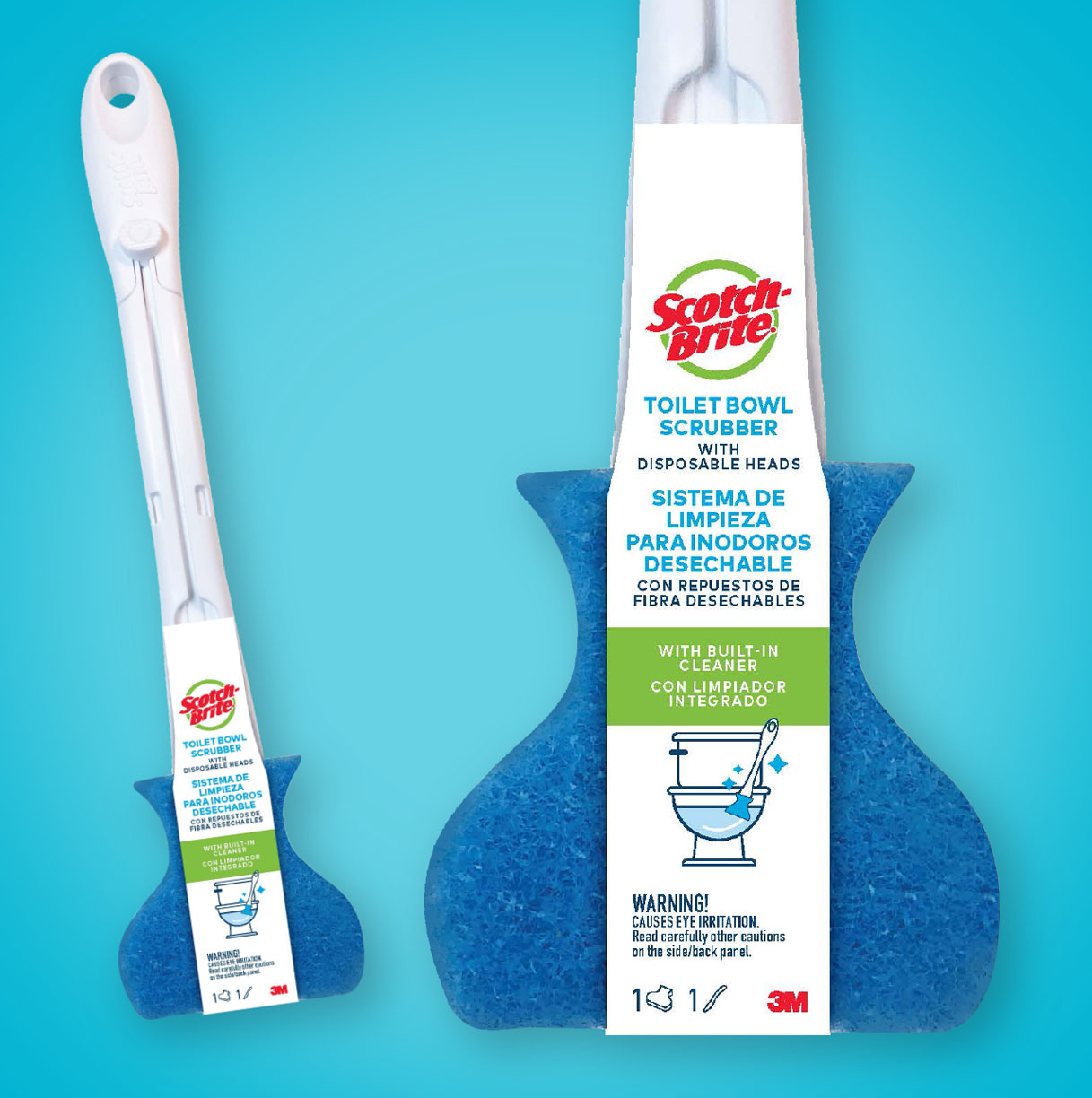 packaging for 3M toilet bowl scrubber